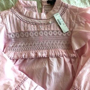 NWT Jcrew ruffle blouse